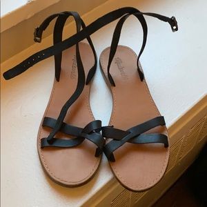 *WORN ONCE* Madewell Black Ankle Strap Sandal